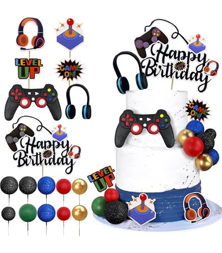 Amazon.com: Level 13th Unlocked Cake Topper - Electronic Games